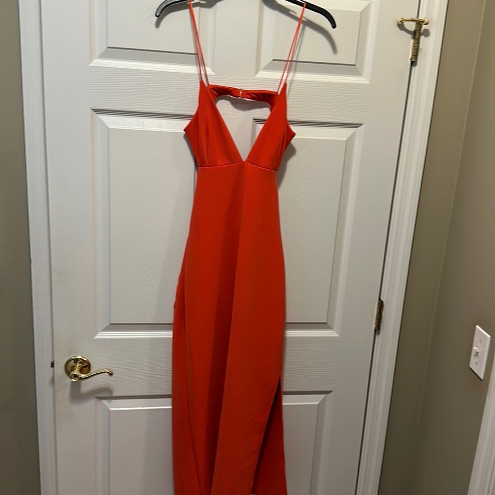NWT Bec&Bridge Ella Midi Dress, Color Flame size 8 US